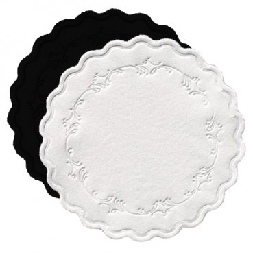 Duni Glasuntersetzer Romanze rund, 8-lagig, 90 mm in 3 Farben