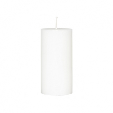 Duni Stearin Stumpenkerze in Weiß, 100 x 50 mm, 17 Stunden Brenndauer