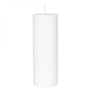 Duni Stearin Stumpenkerze in Weiß, 200 x 70 mm, 60 h Brenndauer