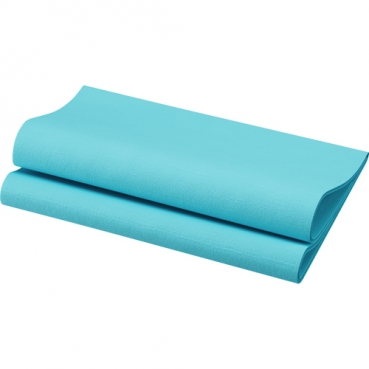 60er Pack Duni Bio Dunisoft Servietten 40 x 40 cm in Mint Blue