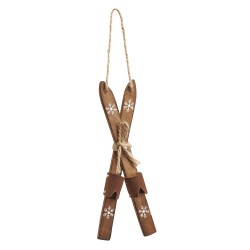 Christbaumschmuck, Geschenkanhänger, Miniatur Skier, 15 cm