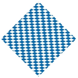 Airlaid Papier Mitteldecke Bayern Raute, 80 x 80 cm