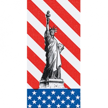 Duni Zelltuch Servietten USA, 2-lagig, ⅛ Falz, 40 x 40 cm