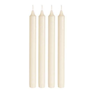Duni Stearin Kronenkerzen in Cream, 250 x 22 mm
