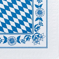 Duni Zelltuch Servietten Bayrische Raute, 33 x 33 cm