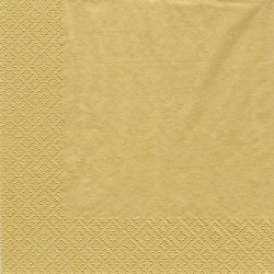 20er Pack Servietten in Gold, 33 x 33 cm