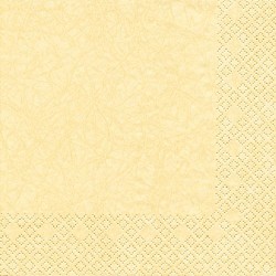 20er Pack Servietten Modern Colors in Creme, 33 x 33 cm
