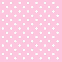 20er Pack Servietten Punkte in Rosa, 33 x 33 cm