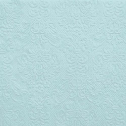 15er Pack Servietten Elegance in Hellblau, 33 x 33 cm