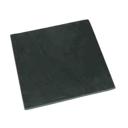Schiefer Kerzenuntersetzer quadratisch, 15 cm