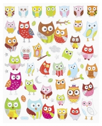 Klebe Sticker Eulen II