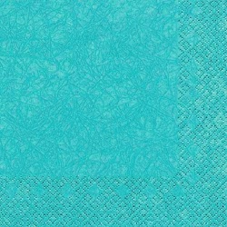 20er Pack Servietten Modern Colors in Türkis, 33 x 33 cm