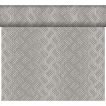24 Meter Rolle Duni Dunicel Tischläufer Woven & Graphics Granite Grey