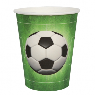 10er Pack Becher Fußball, Spielfeld
