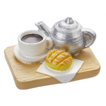 Miniatur Deko Frühstück, Frühstücksgutschein, 40 mm