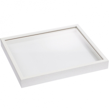 Großer, tiefer 3D-Bilderrahmen, befüllbar, für Geldgeschenke, Gutscheine, geweißt, 32 x 28 cm