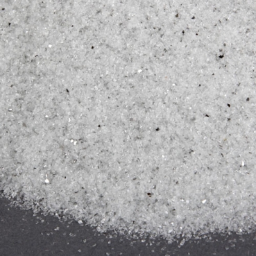 Dekosand, Spiegelsand in Weiß mit Silber-Glitzer, 1 kg