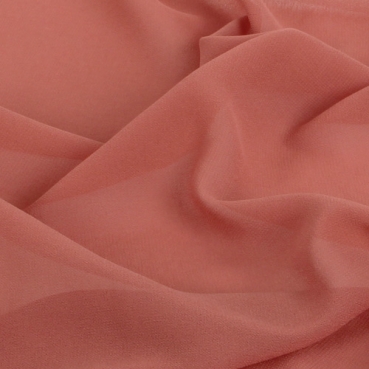 3 Meter Chiffon Tischläufer, hauchdünn, in Terracotta, 35 cm