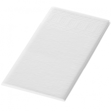 Duni Zelltuch Servietten in Weiß, 3-lagig, ⅛ Kopffalz, 33 cm