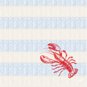 Duni Bio Dunisoft Servietten Sea Delights, 40 x 40 cm
