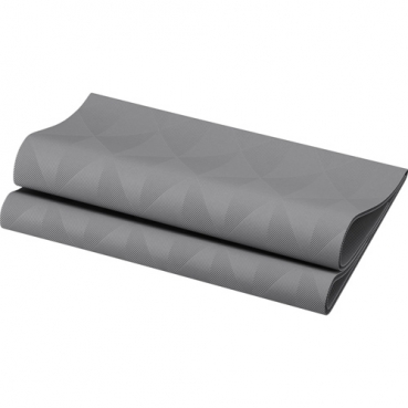 Duni Elegance Crystal Servietten in Granite Grey, 48 x 48 cm