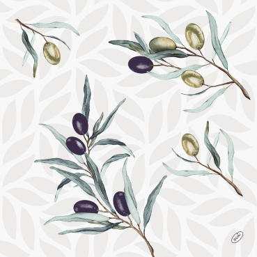 Duni Klassik Servietten Olive Garden, 40 x 40 cm