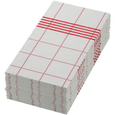 Duni Dunisoft Servietten Towel Rot, ⅛ Falz, 48 x 48 cm
