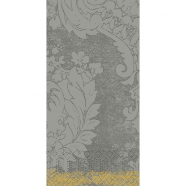 Duni Zelltuch Servietten Royal Granite Grey, 3-lagig,  ⅛ Kopffalz, 40 cm