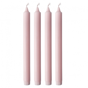 Duni Stearin Kronenkerzen in Mellow Rose, 250 x 22 mm