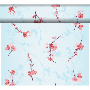 24 Meter Rolle Duni Bio Dunicel® Tischläufer Cherry Breeze Blue