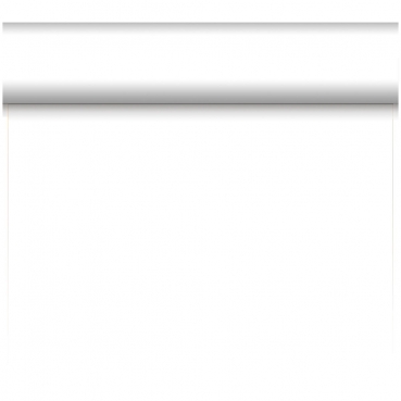 24 Meter Rolle Duni Bio Dunicel® Tischläufer, Tête-à-Tête in Weiß, 40 cm Breite
