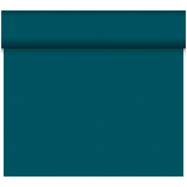 24 Meter Rolle Duni Bio Dunicel Tischläufer, Tête-à-Tête in Ocean Teal, 40 cm Breite