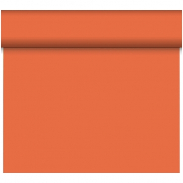 24 Meter Rolle Duni Bio Dunicel Tischläufer, Tête-à-Tête in Sun Orange, 40 cm Breite