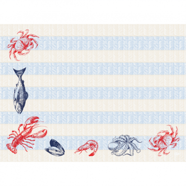 Duni Bio Dunicel® Tischsets Sea Delights, 30 x 40 cm