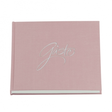 Gästebuch, Fotoalbum Hochzeit, Taufe, Forever in Altrosa/Silber