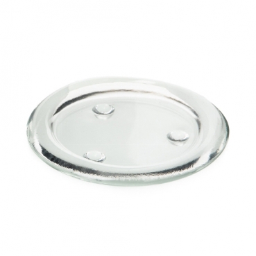 Glas Kerzenteller rund, 11,4 cm