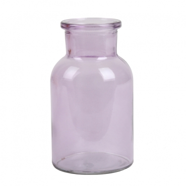 Kleines Glas Väschen in Lila, 10,5 cm