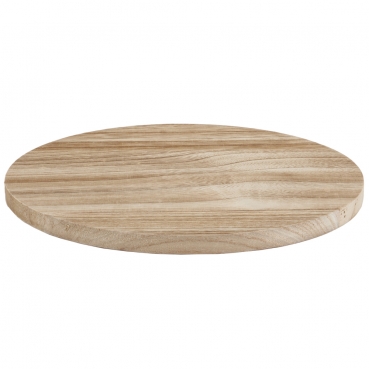 Deko Untersetzer Holzscheibe in Naturbraun hell, 20 cm.