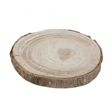 Deko Untersetzer, Holzscheibe, rund, 16 - 20 cm