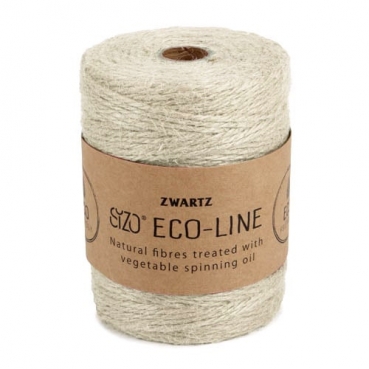 150 Meter Sizo®Jute Schnur in Wollweiß, 3 mm.