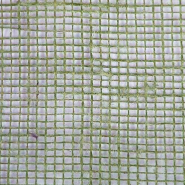 10 Meter Jute Tischband, schmal, grobmaschig in Olivgrün, 15 cm Detail
