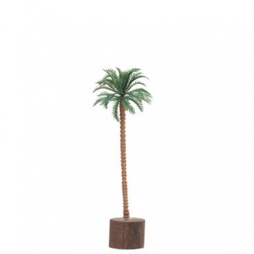 Kleine Deko Palme auf Holzsockel, 10 cm