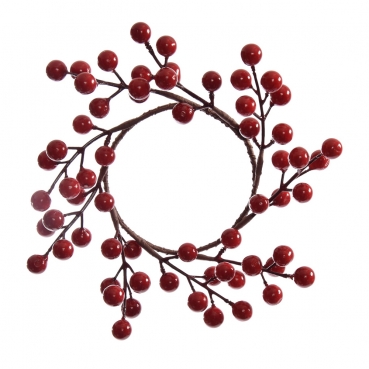 Deko Beerenkranz in Rot, 22 cm