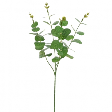 Kunstblume Eukalyptuszweig in Grün, 60 cm