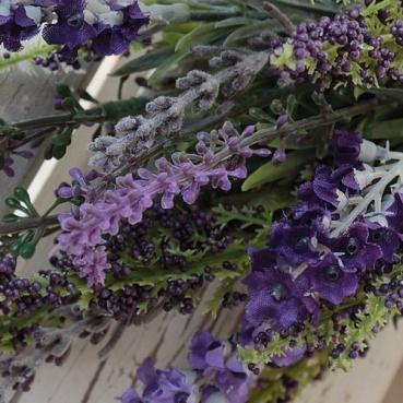 Kunstblume Deko Lavendel Mix Bündel, 18 cm.