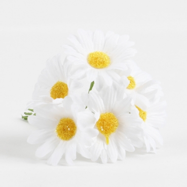 Kleines Deko Margeriten Bündel in Weiß, 12 cm