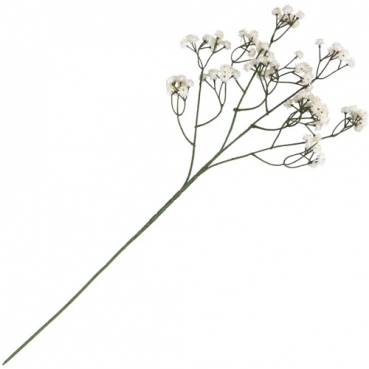 Kunstblume Schleierkraut, hochwertig, in Weiß, 60 cm