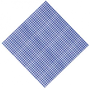Airlaid Papier Mitteldecke Karo in Blau, 80 x 80 cm