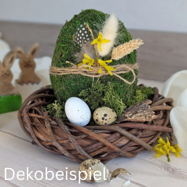 Osterei Moos ausdekoriert