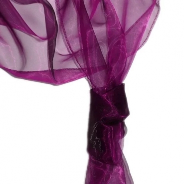 Organza Dekostoffe 1,45 x 3,00 Meter in Aubergine